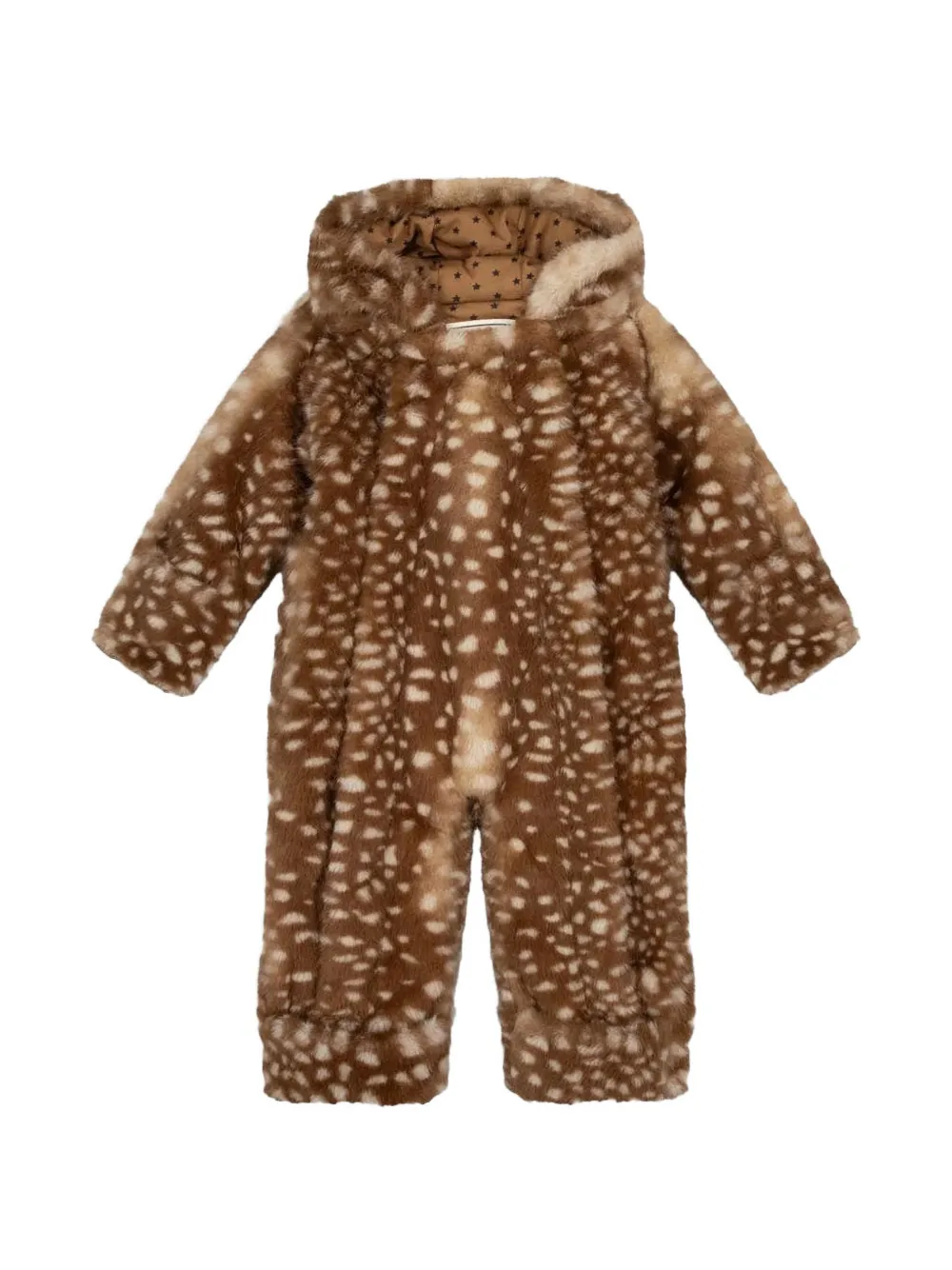 Bonton Pampi Fawn hooded romper - Brown