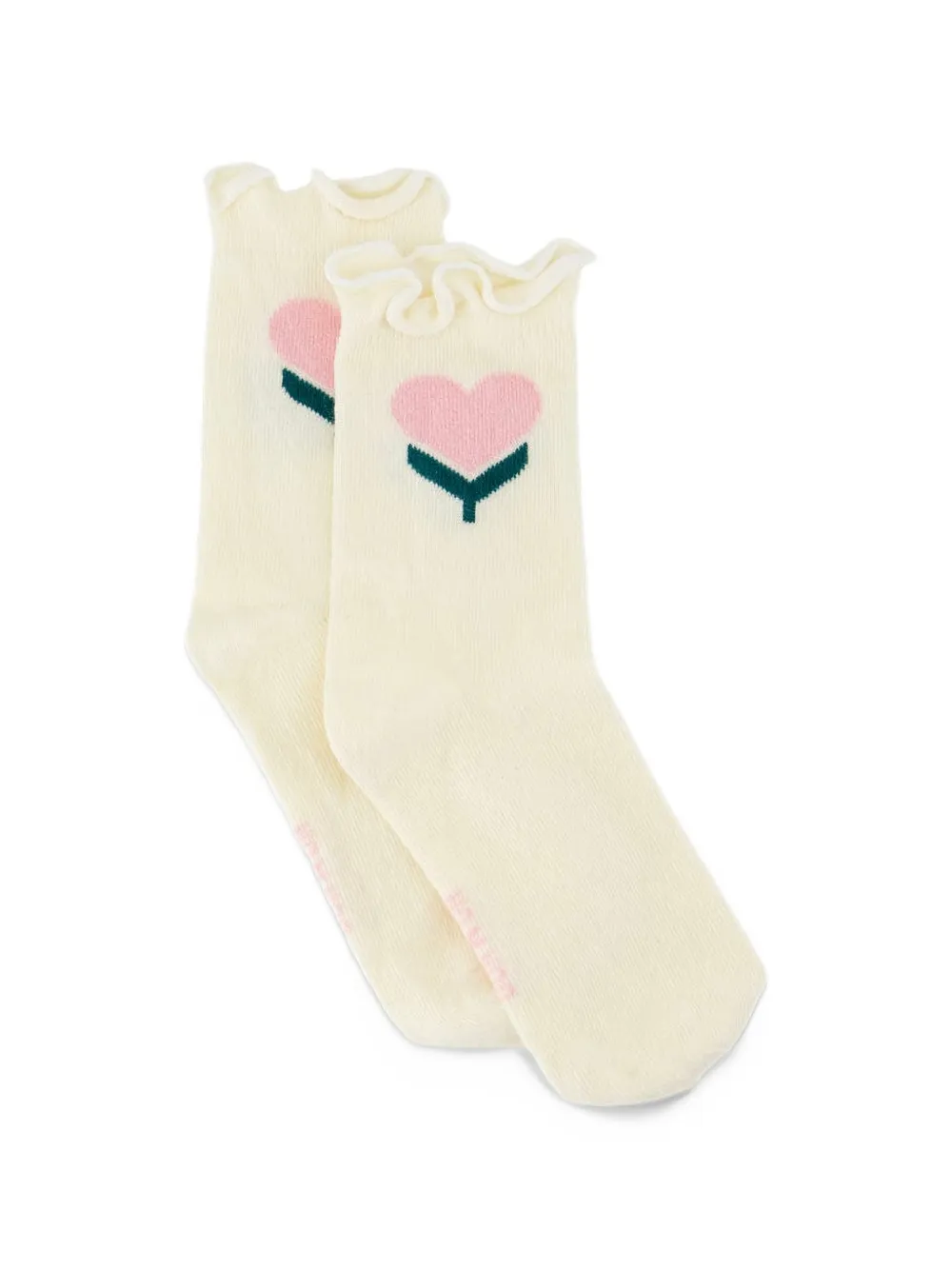 Bonton Cho7 One Love ruffled socks - Neutrals