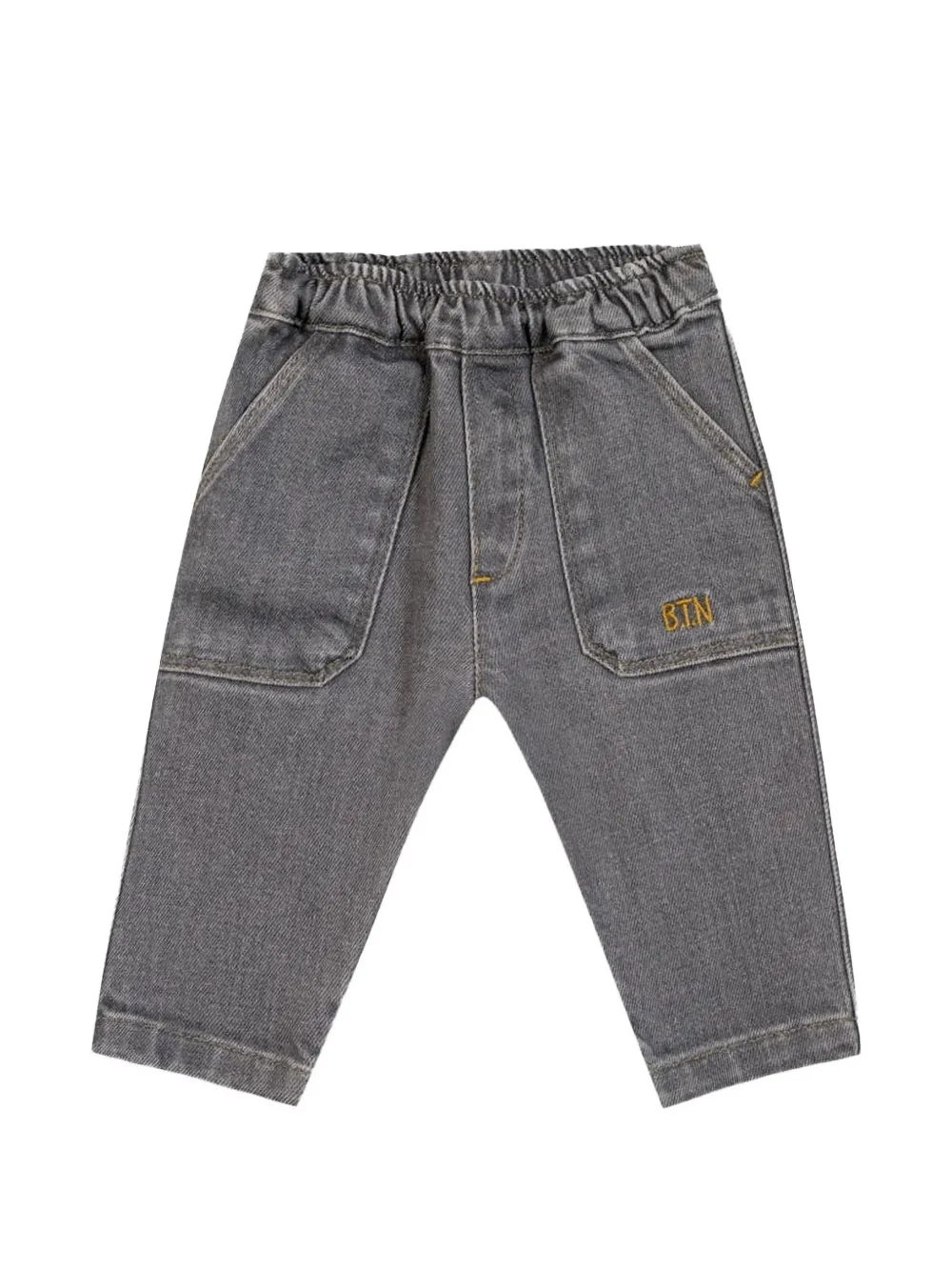 Bonton Mike logo-embroidered jeans - Grigio