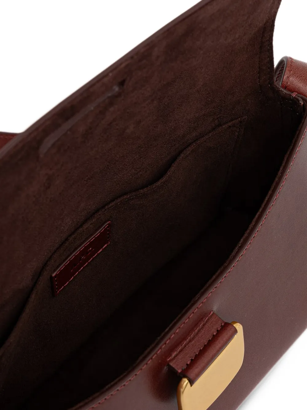 A.P.C. small Simone logo-print leather cross body bag Bruin