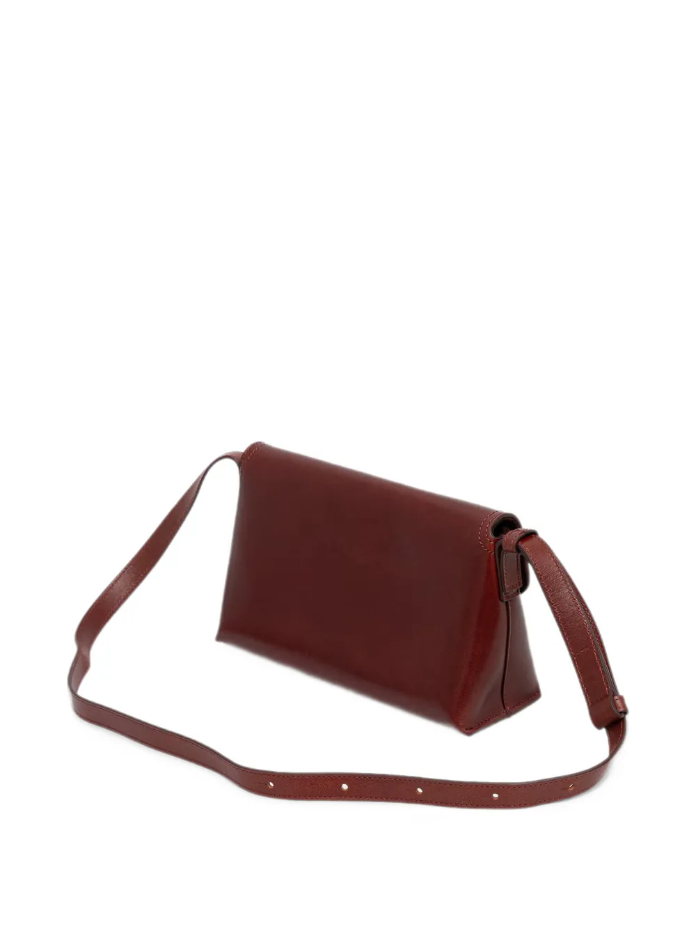 A.P.C. small Simone logo-print leather cross body bag Bruin