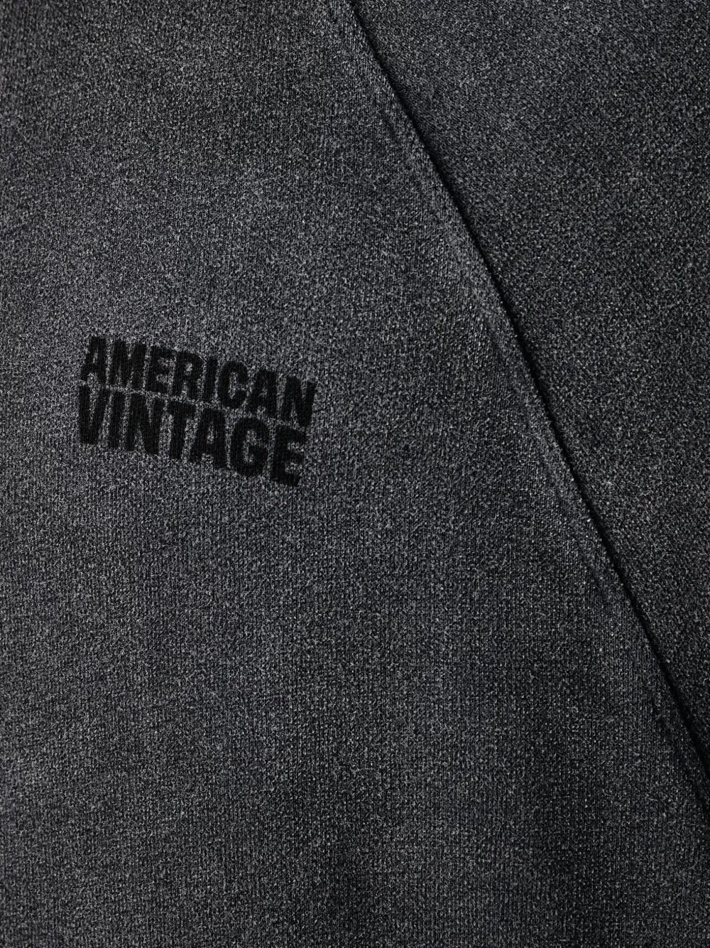 American Vintage Jitbay hoodie met raglanmouwen en logo-print Grijs