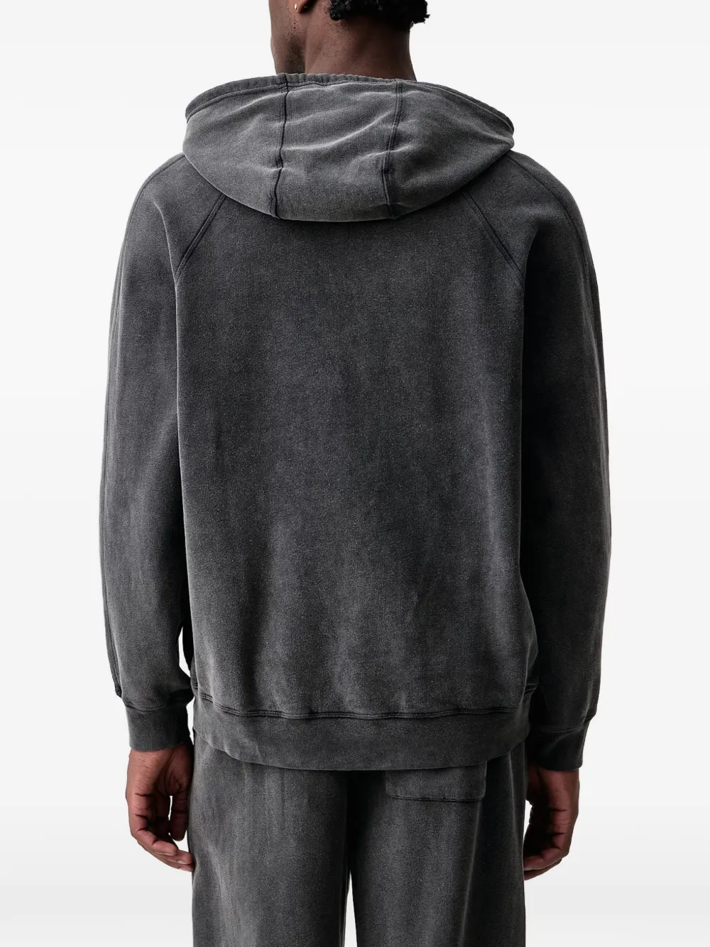 American Vintage Jitbay hoodie met raglanmouwen en logo-print Grijs