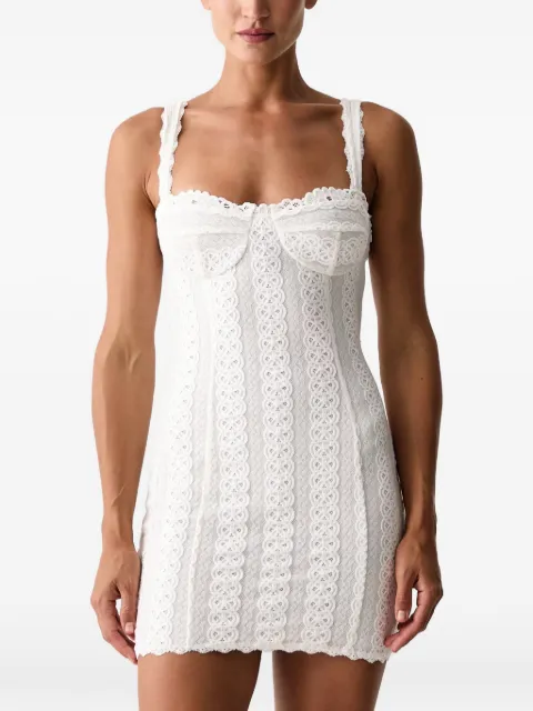 Charo Ruiz Ibiza vestido corto Danira estilo corset con paneles de encaje