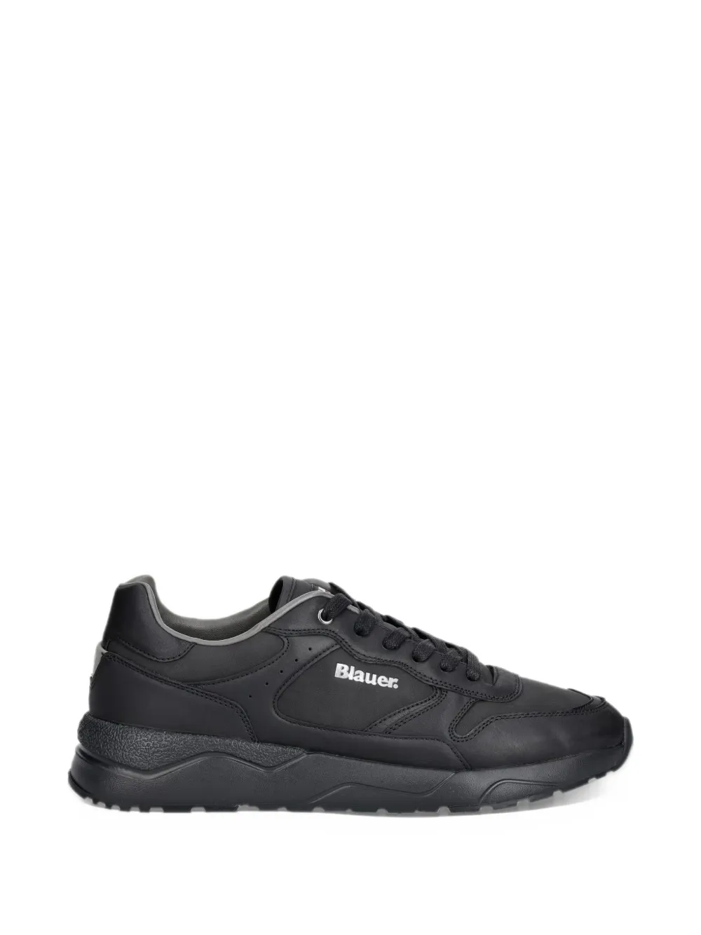 Blauer Ozark logo-print panelled sneakers - Nero