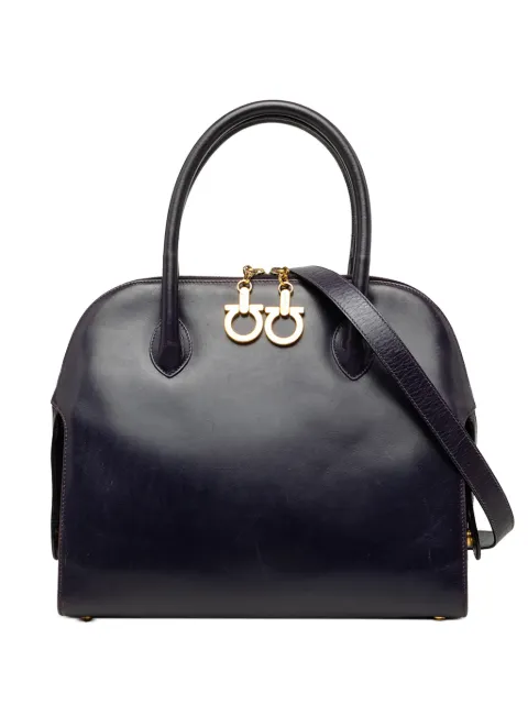 Ferragamo Pre-Owned bolsa satchel Gancini Dome de piel 1990-2010