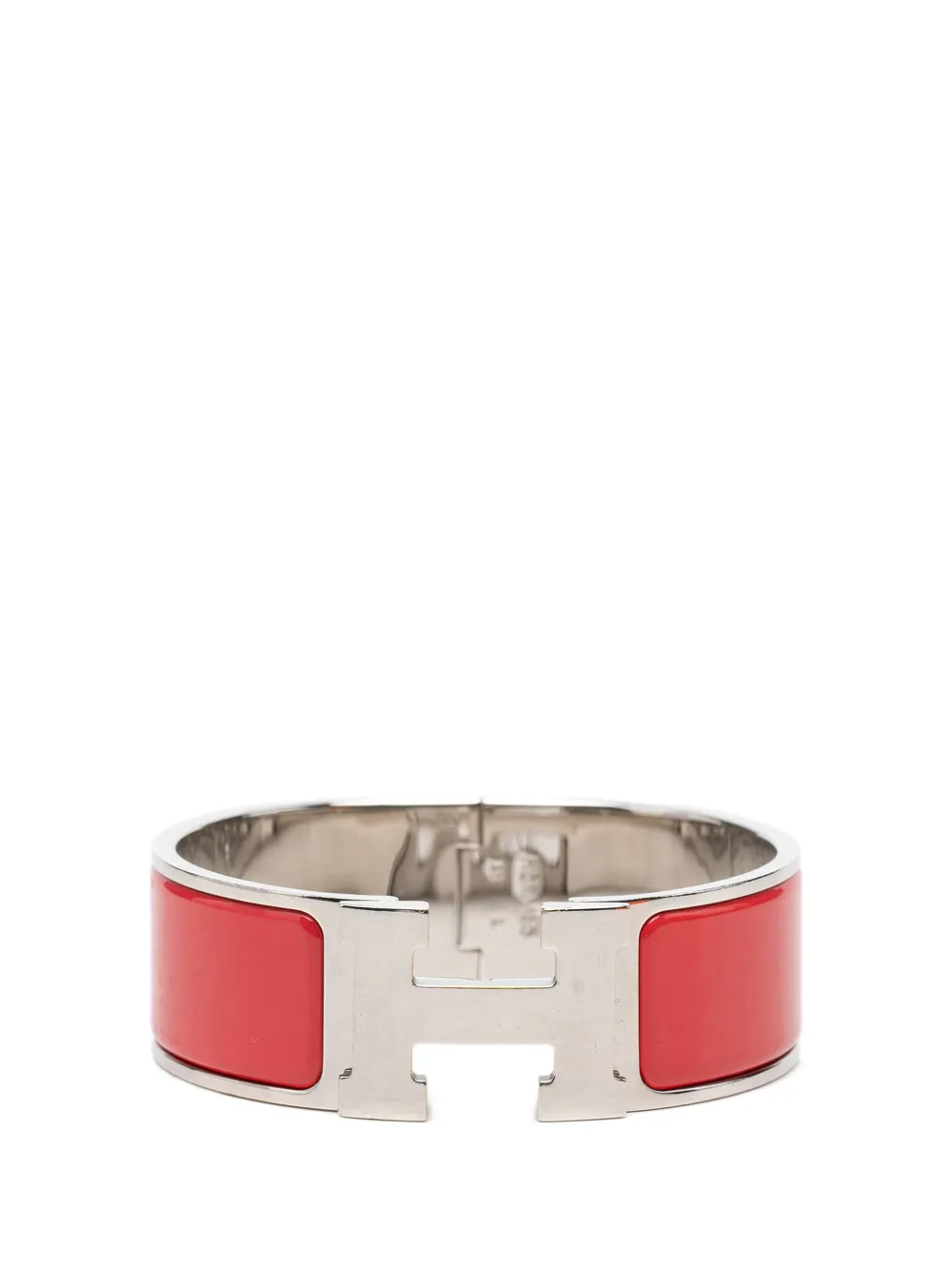 Hermès Pre-Owned 2000-2026 Wide Enamel Clic Clac H Bracelet PM costume bracelet - Rouge