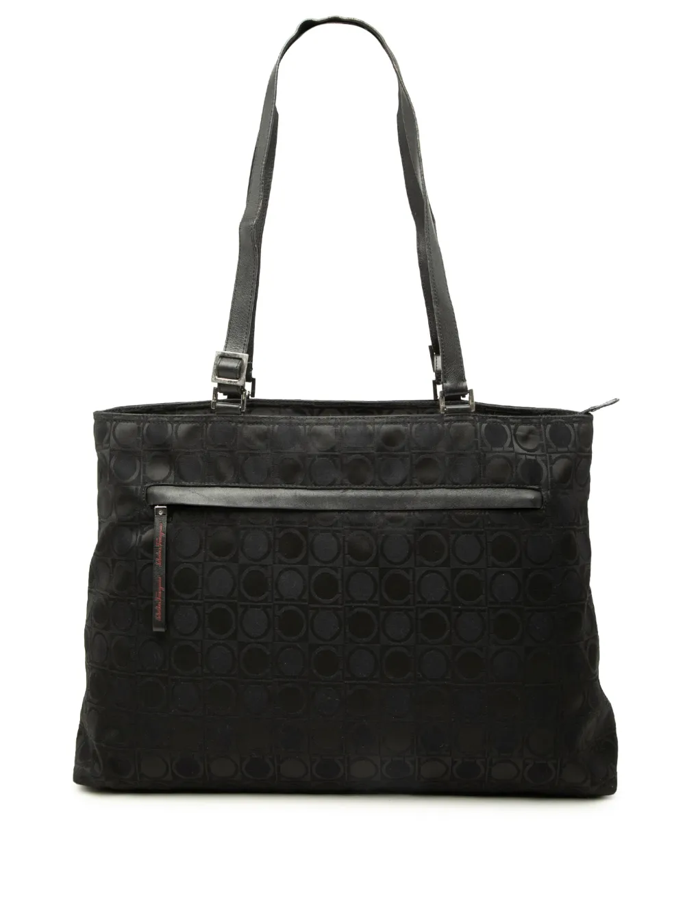 Ferragamo Pre-Owned 2000-2010 Gancini Nylon Tote travel bag - Nero