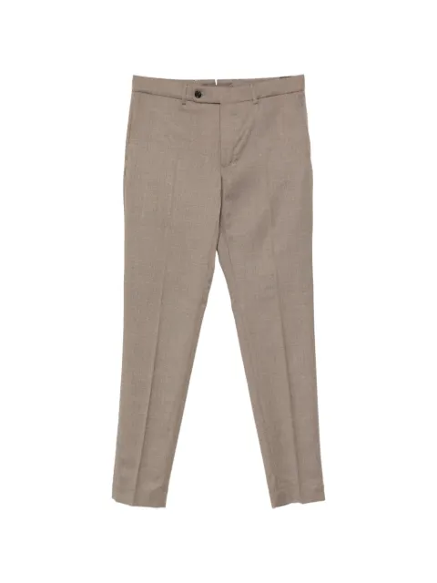 slowear pressed-crease trousers