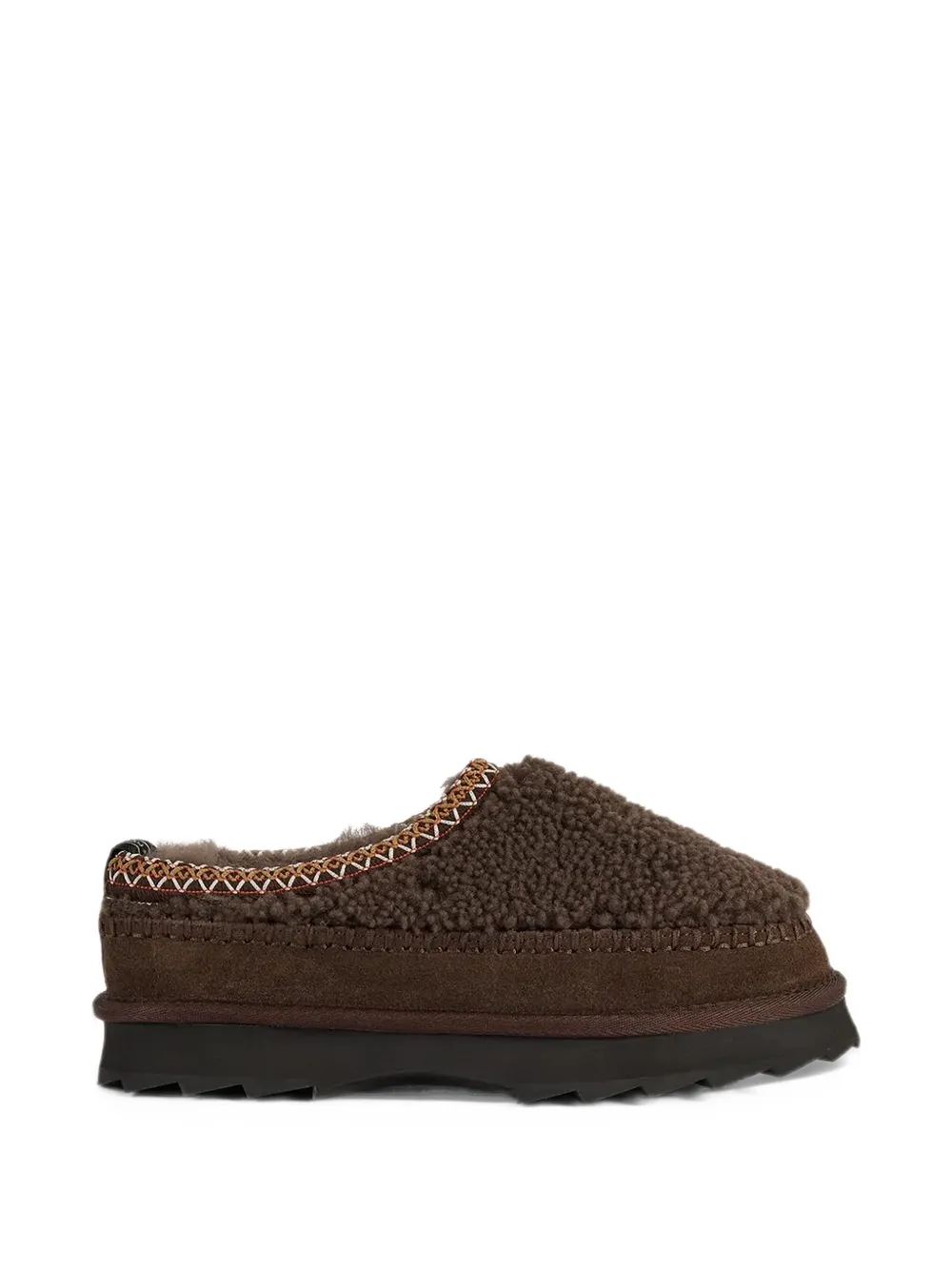 EMU AUSTRALIA Sharky Adventure scuff teddy shearling-texture slippers - Marrone
