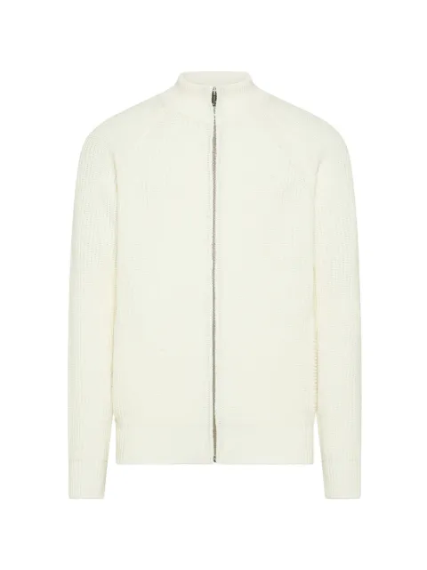 Cruna ribbed-knit zip-up sweater