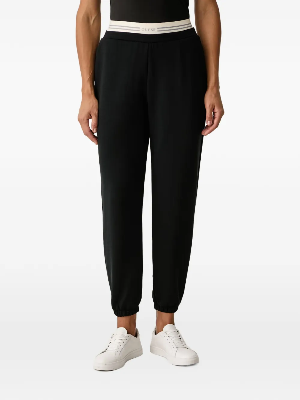 GUESS USA Brianna logo-waistband track pants - Nero