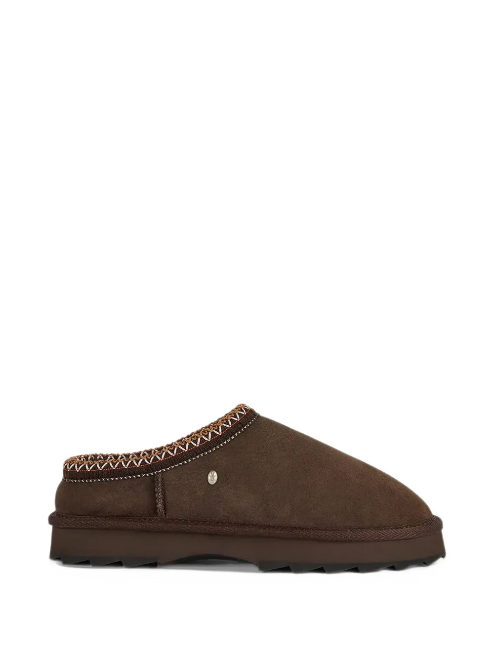 EMU AUSTRALIA Sharky Scuff embroidered slip-on slippers - Marrone