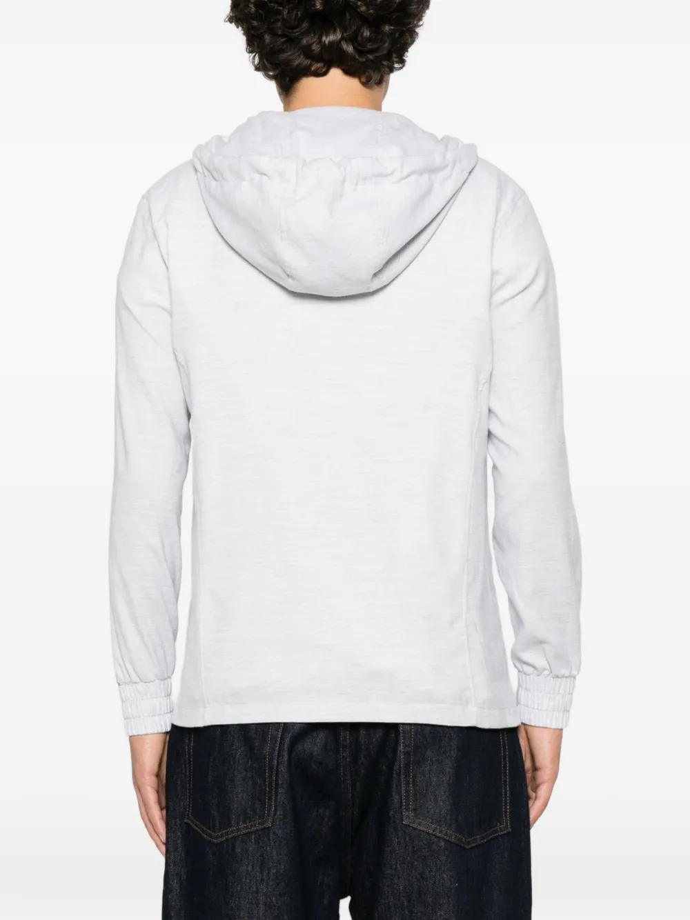 Kiton Hoodie met rits Grijs