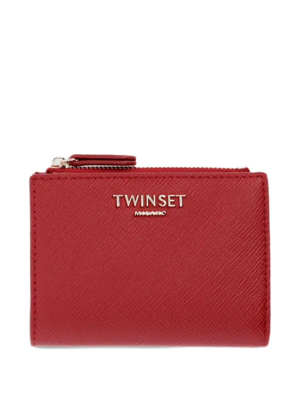 TWINSET logo-plaque wallet - Rosso