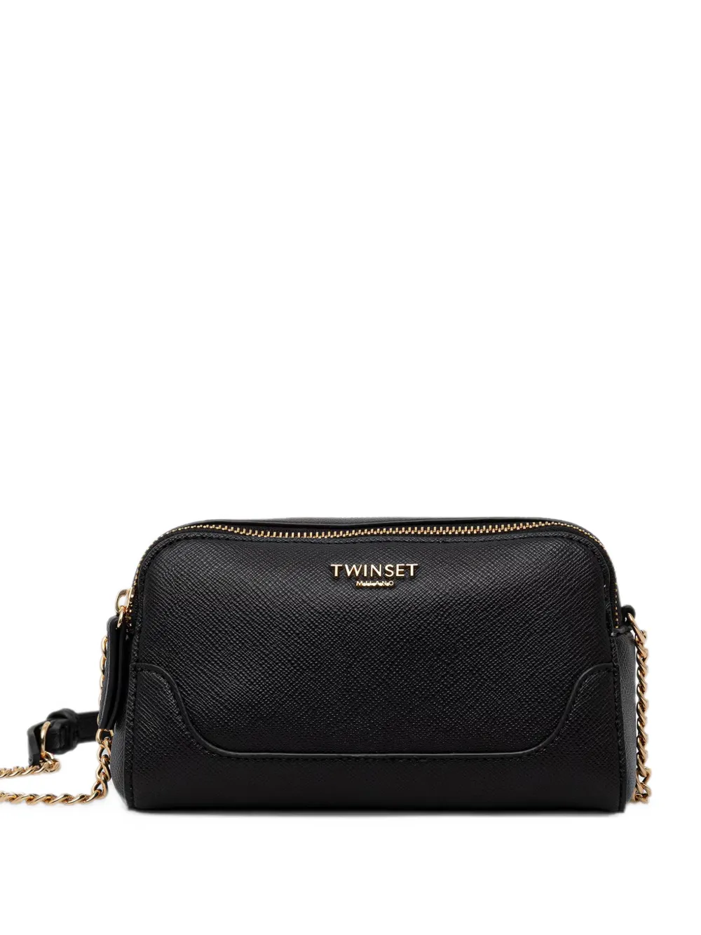 TWINSET logo-plaque cross body bag - Nero