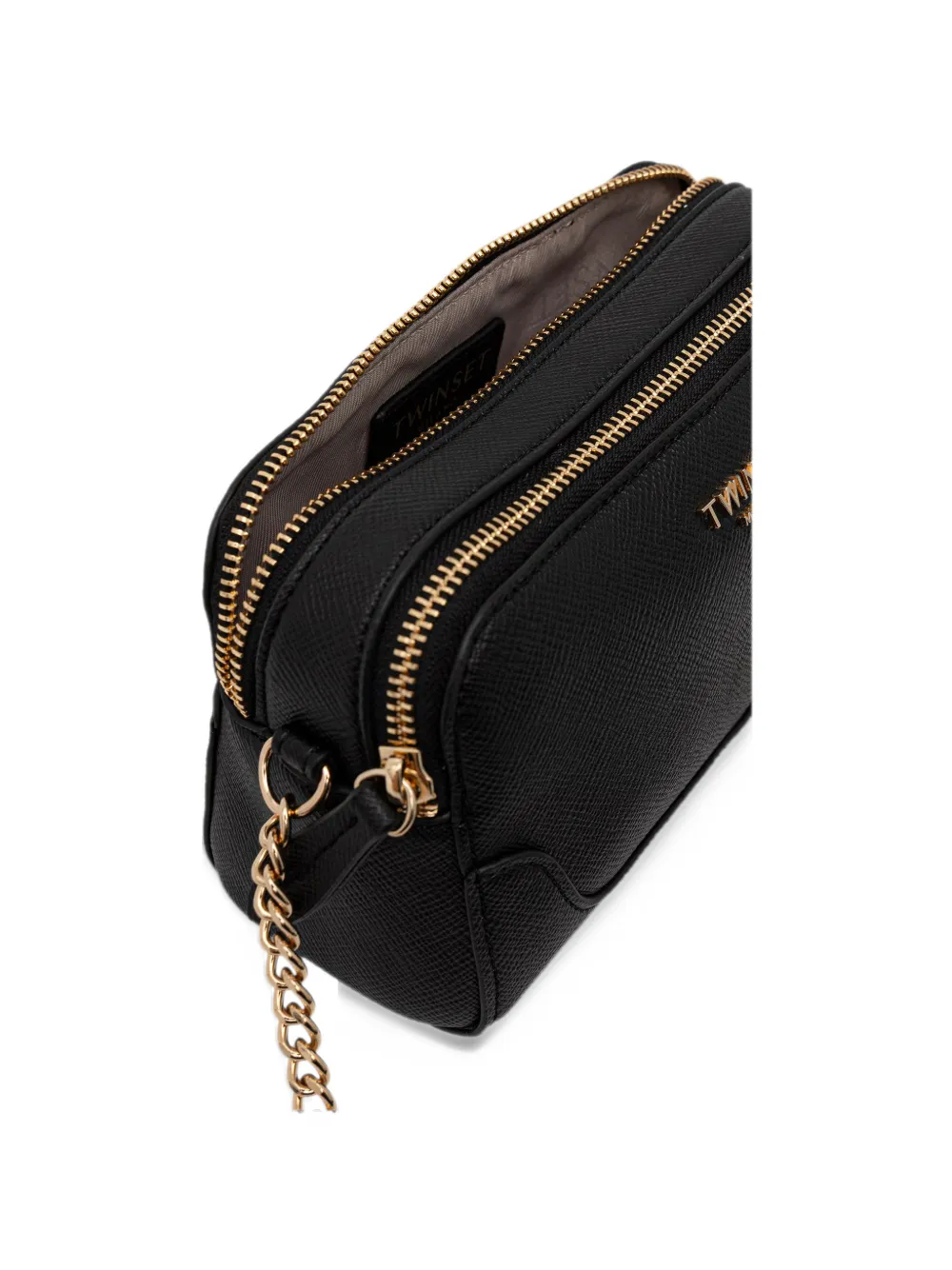 TWINSET Crossbodytas met logoplakkaat Zwart