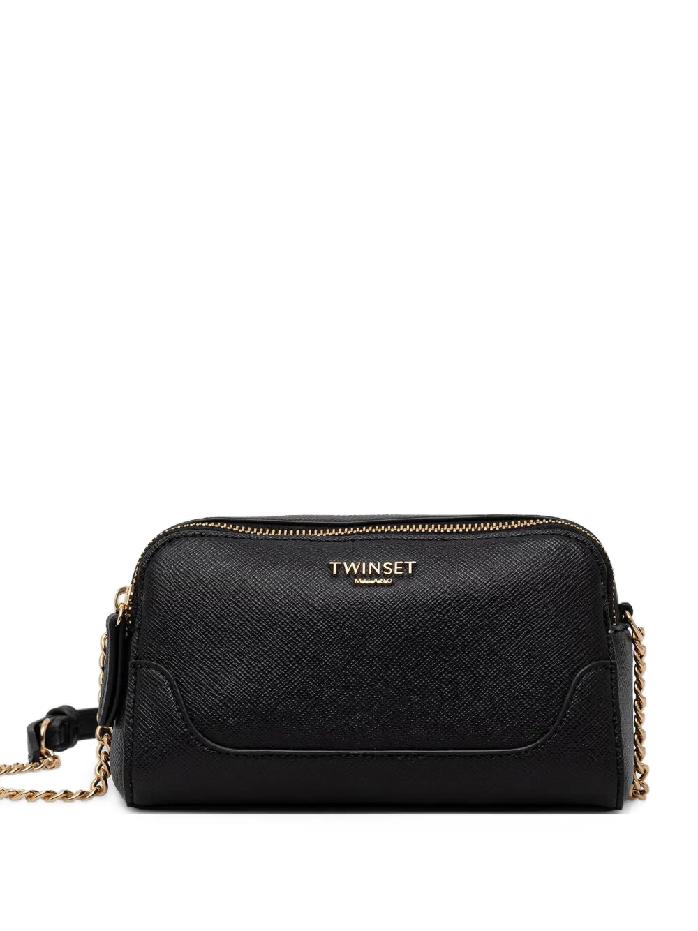 TWINSET logo-plaque cross body bag - Nero