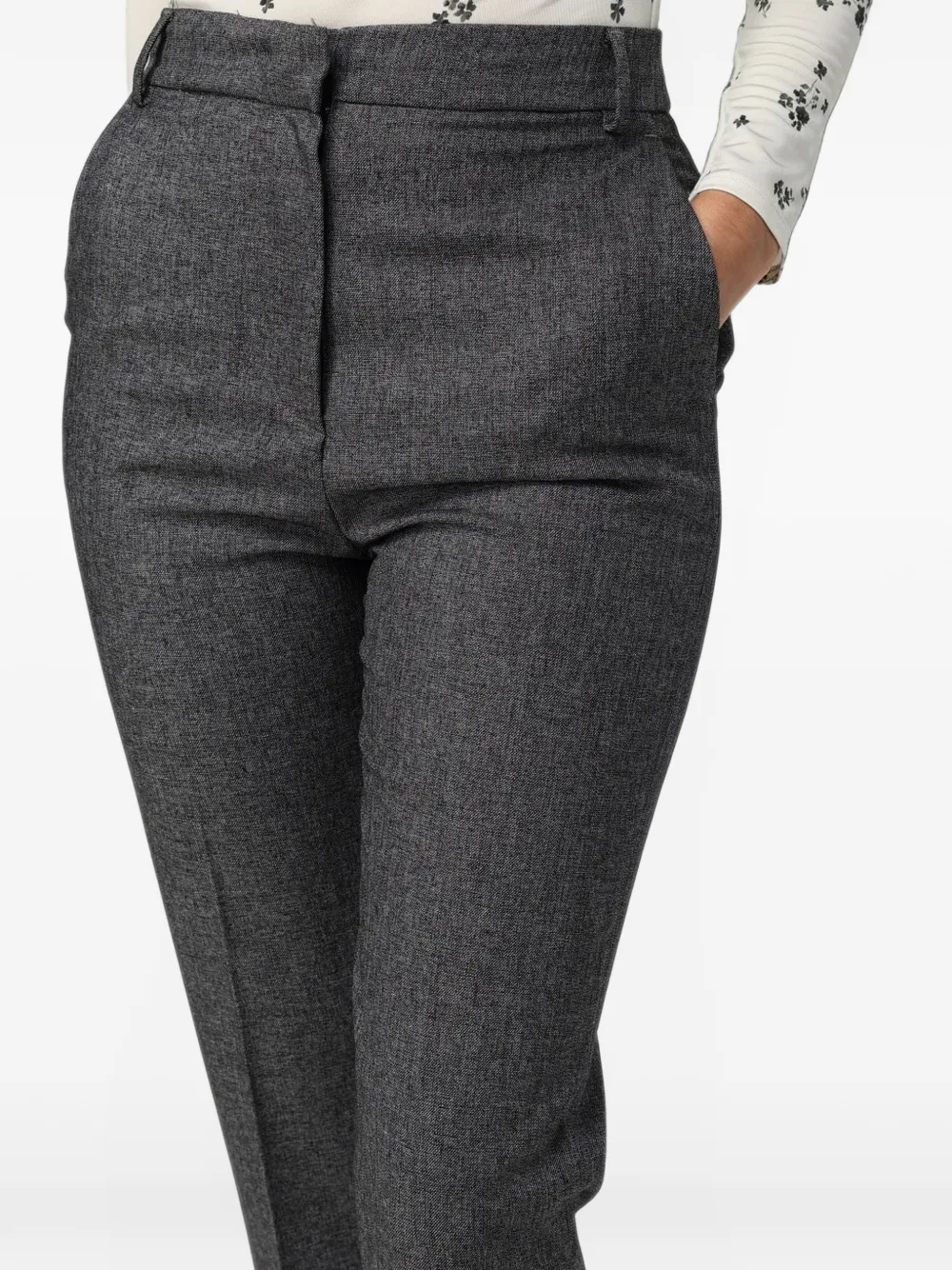 Hanita tailored cropped trousers Grijs