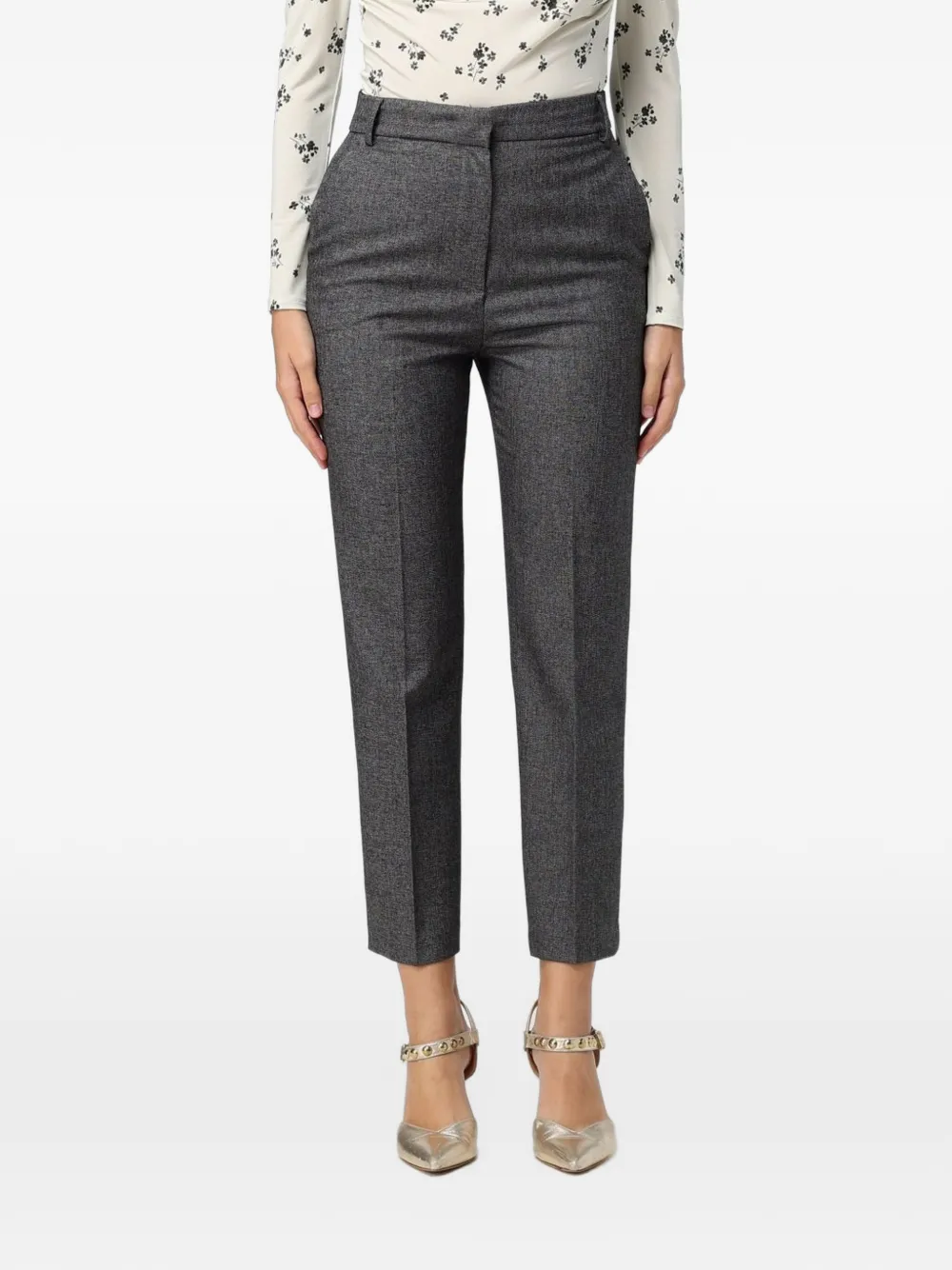 Hanita tailored cropped trousers Grijs