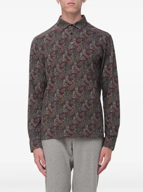 ETRO paisley-print polo shirt