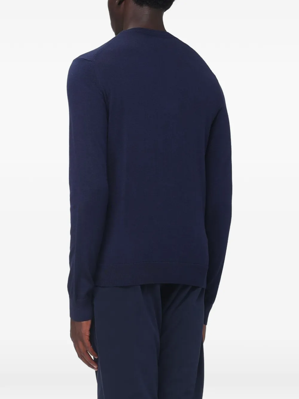 ETRO embroidered-logo sweater Blauw