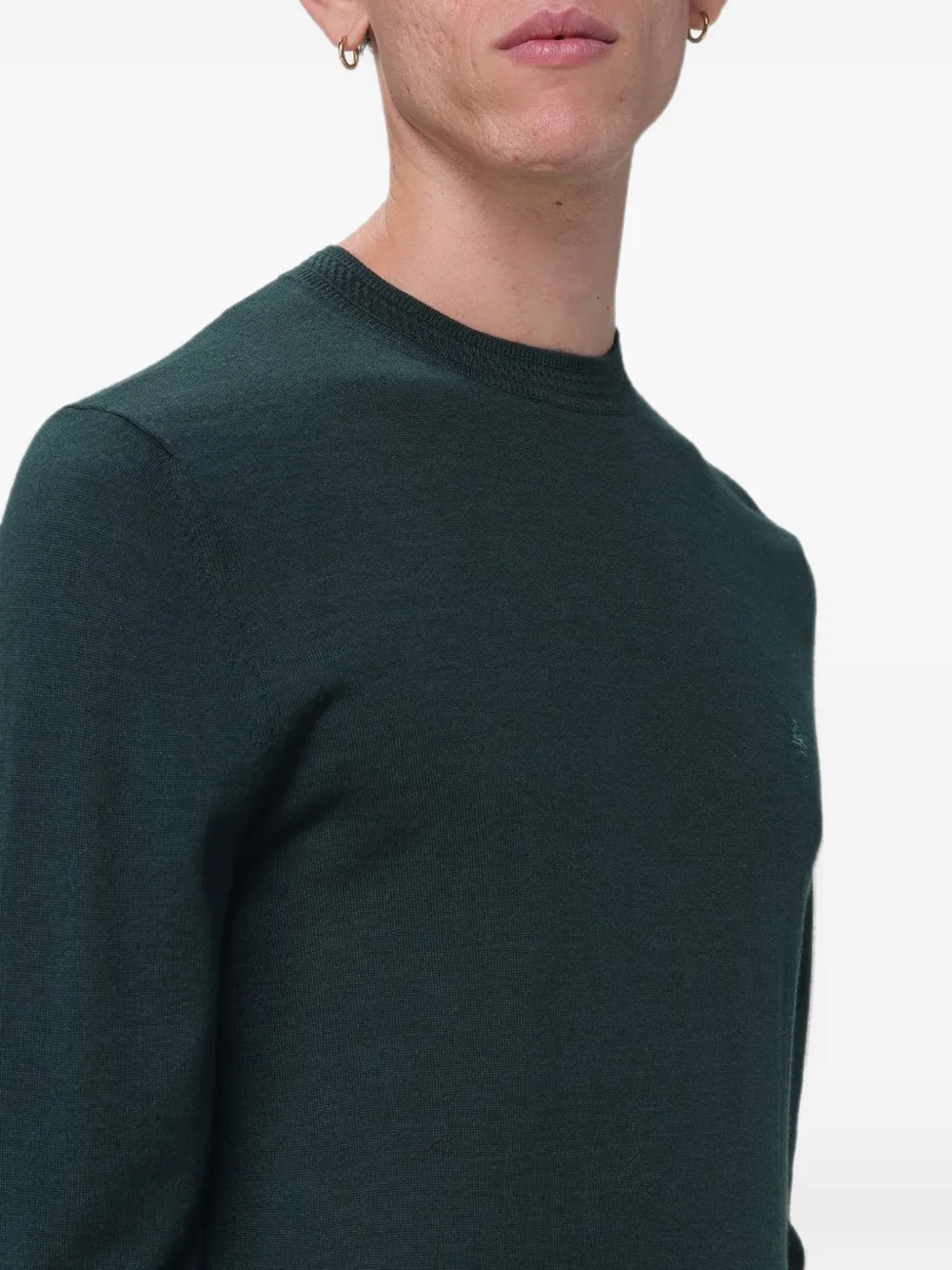 ETRO embroidered logo sweater Groen