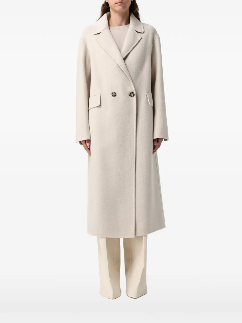 Hanita double-breasted coat - Tons neutres Hanita double-breasted coat - Tons neutres