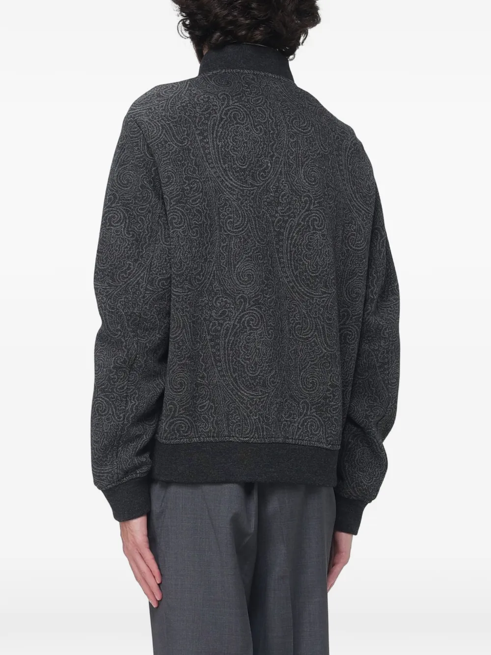 ETRO Bomberjack met paisley-print Grijs