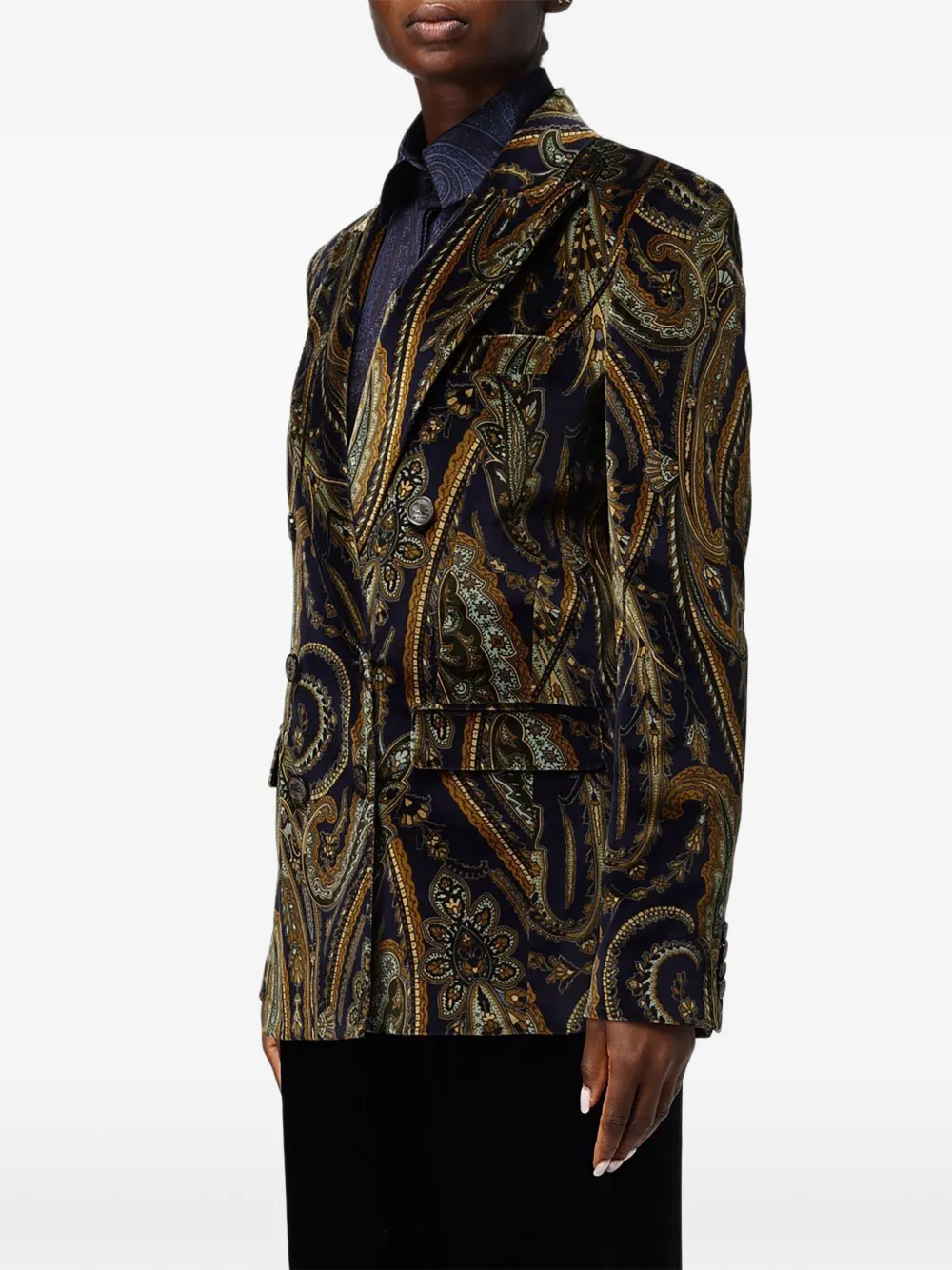 ETRO Blazer met dubbele rij knopen Blauw