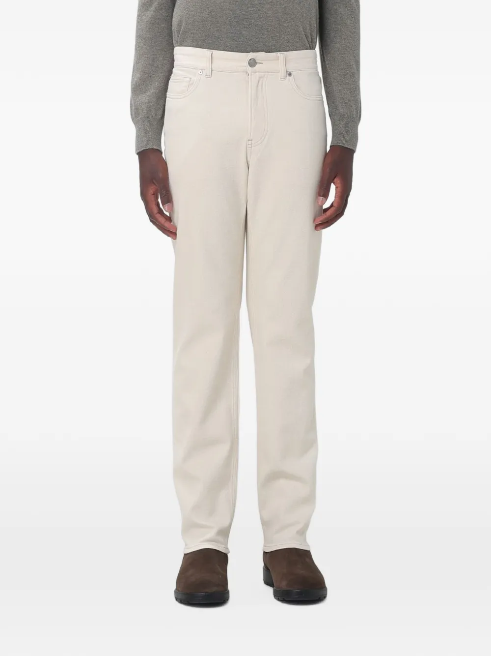 Agnona straight-leg jeans - Toni neutri