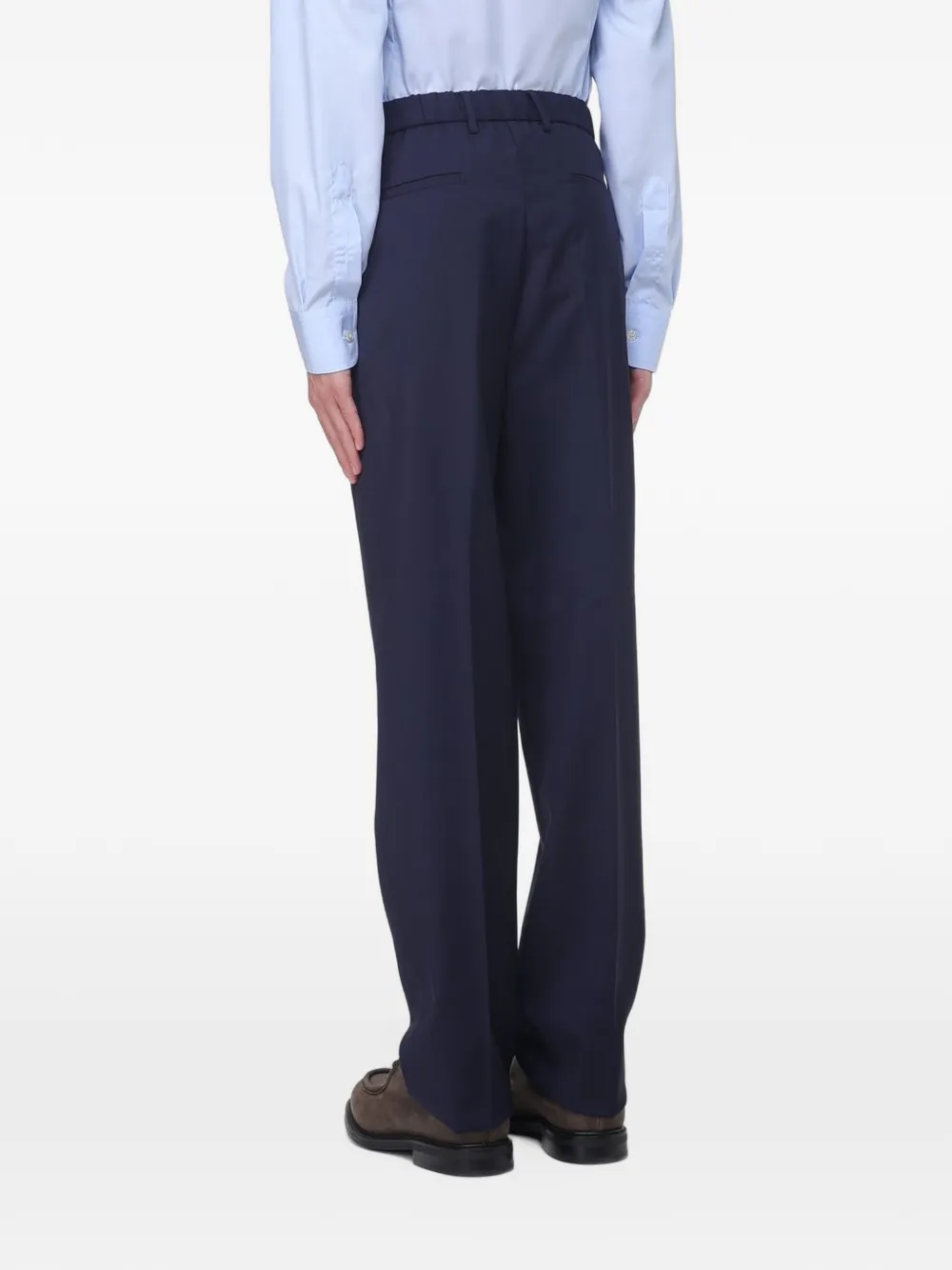 ETRO Wollen plooibroek Blauw