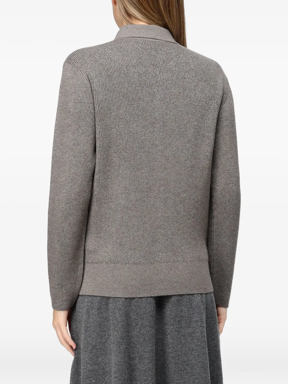 Fabiana Filippi ribbed-knit shirt - Grigio