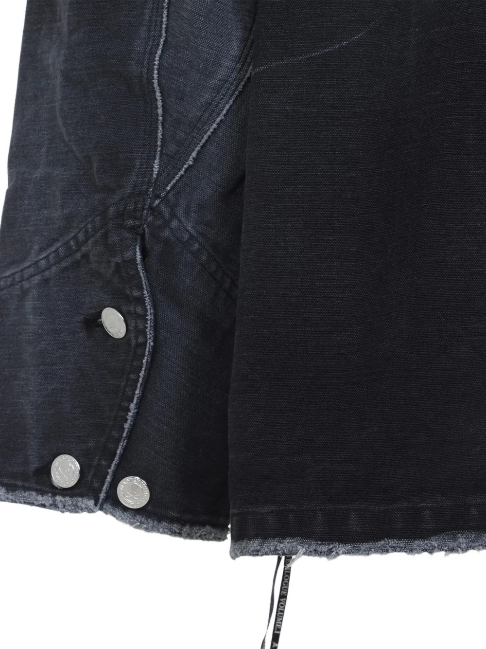 Mastermind Japan Utility denim jack met vervaagd effect Zwart