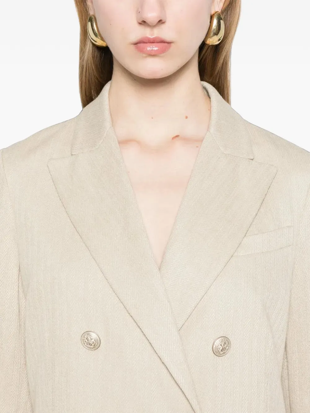 Circolo 1901 double-breasted blazer Beige