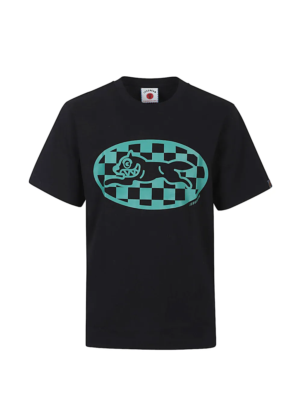 ICECREAM Running Dog T-shirt Zwart