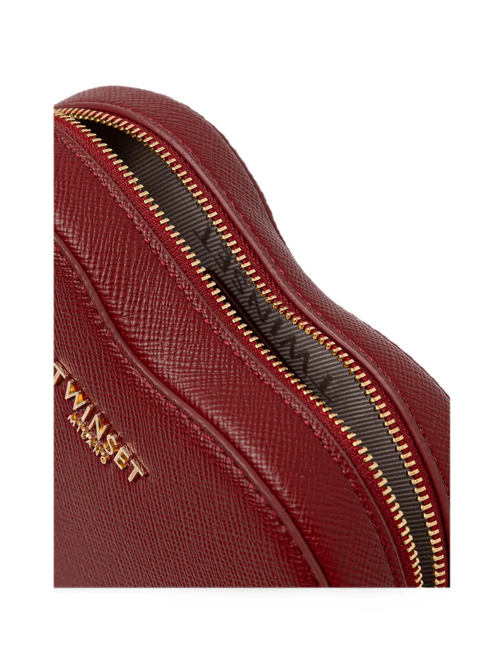 TWINSET mini heart-shaped bag with shoulder strap Rood