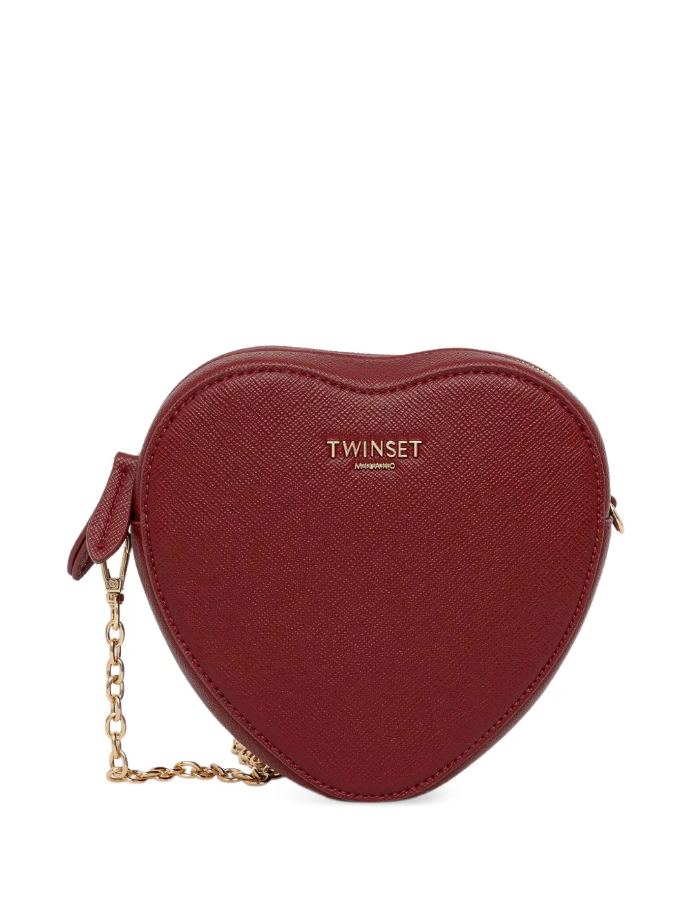 TWINSET mini heart-shaped bag with shoulder strap Rood