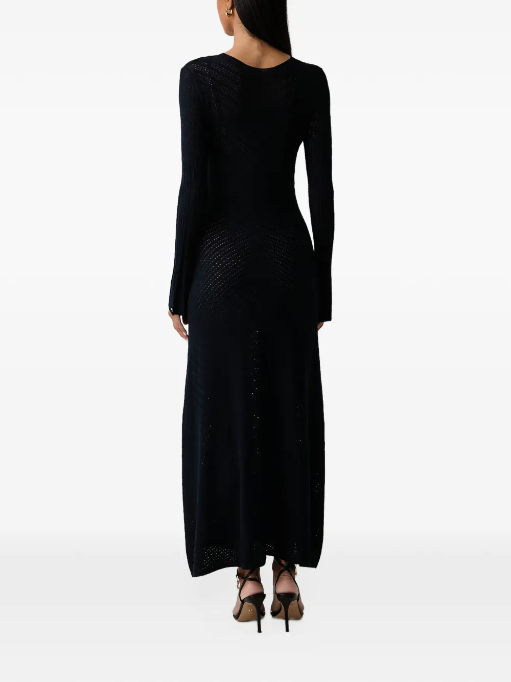TWINSET long dual-use knit dress Blauw