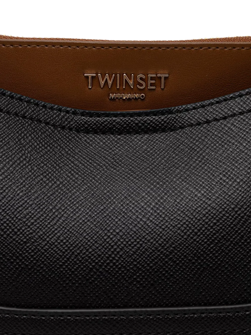 TWINSET Schoudertas met textuur Zwart