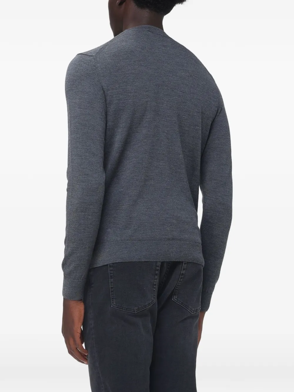 ETRO logo-embroidered sweater Grijs