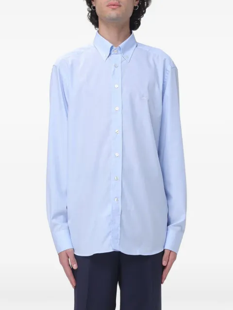 ETRO Pegasus-embroidered button-down shirt