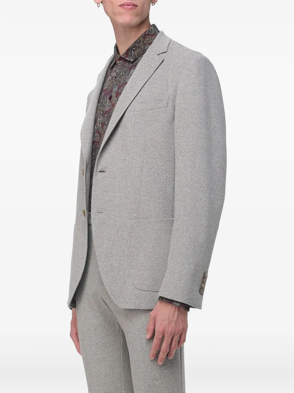 ETRO single-breasted blazer Grijs