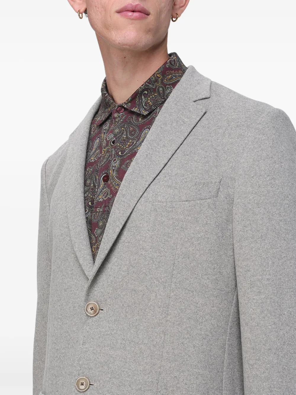 ETRO single-breasted blazer Grijs
