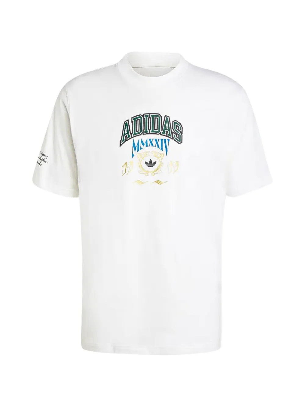 Adidas VRCT 1 logo-print T-shirt Wit