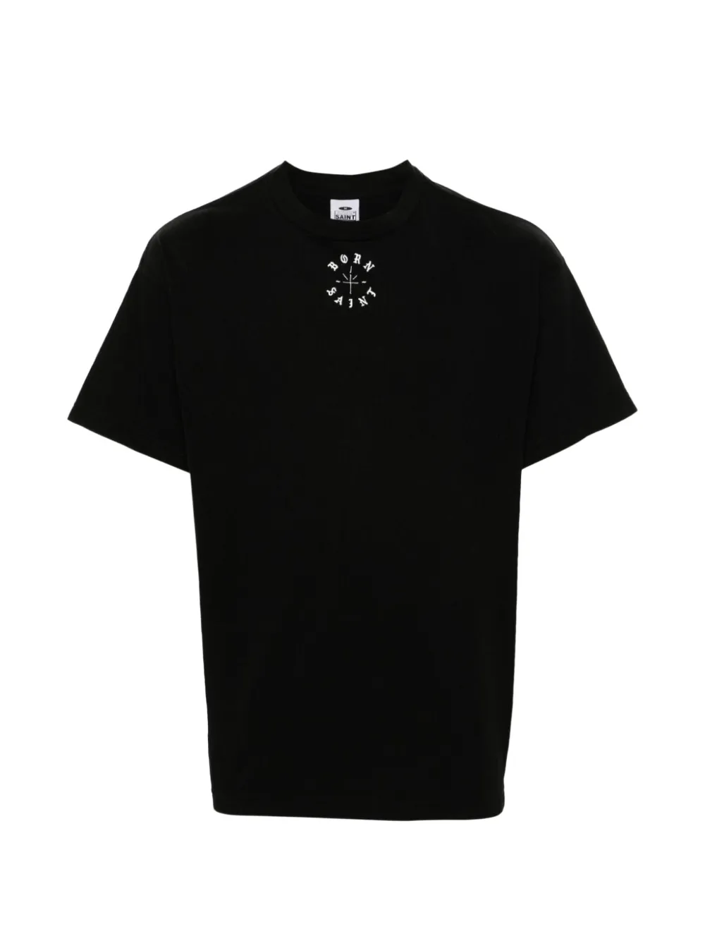 SAINT MXXXXXX x Born X Raised logo-print cotton T-shirt Zwart