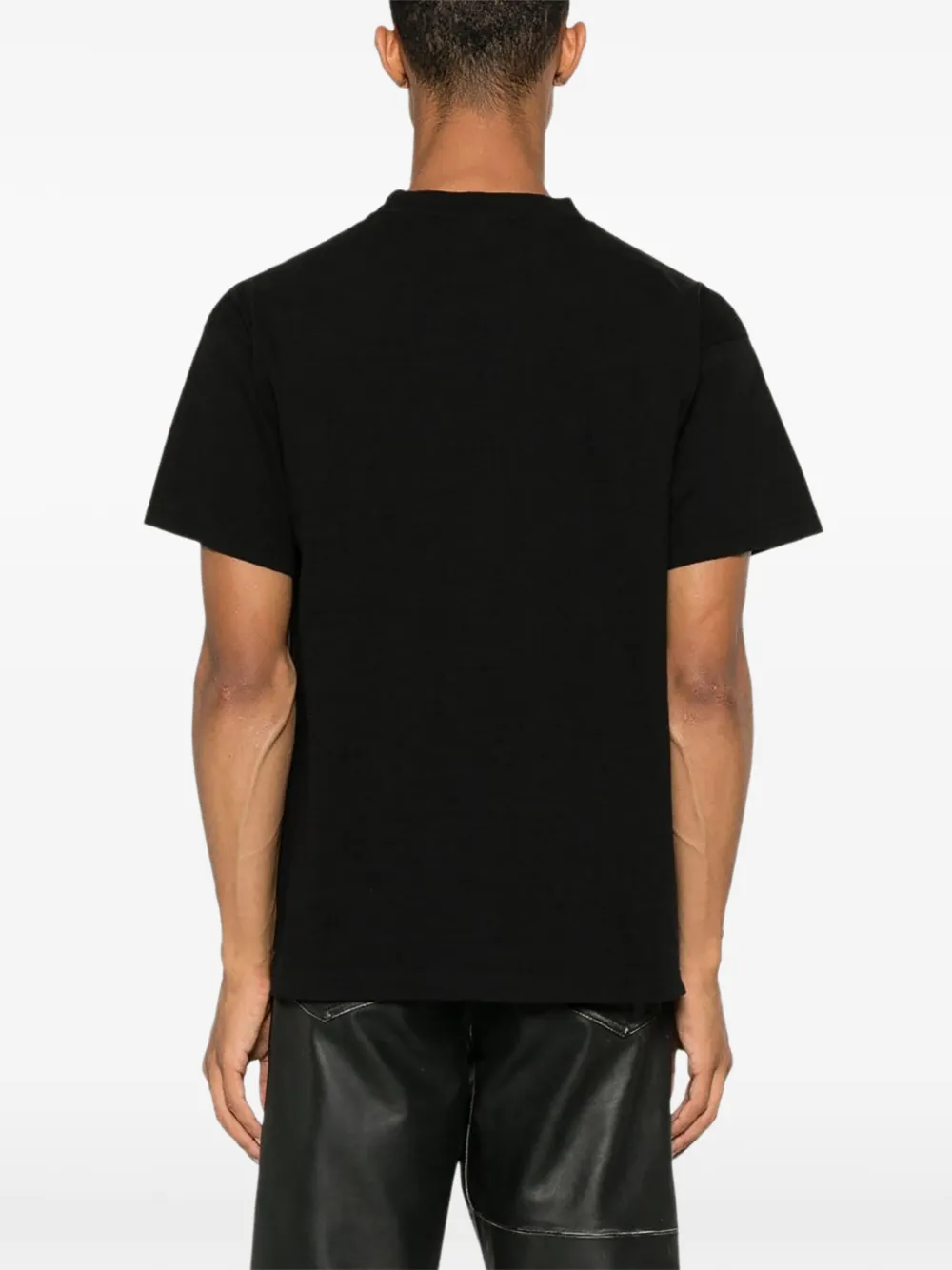 SAINT MXXXXXX x Born X Raised logo-print cotton T-shirt Zwart