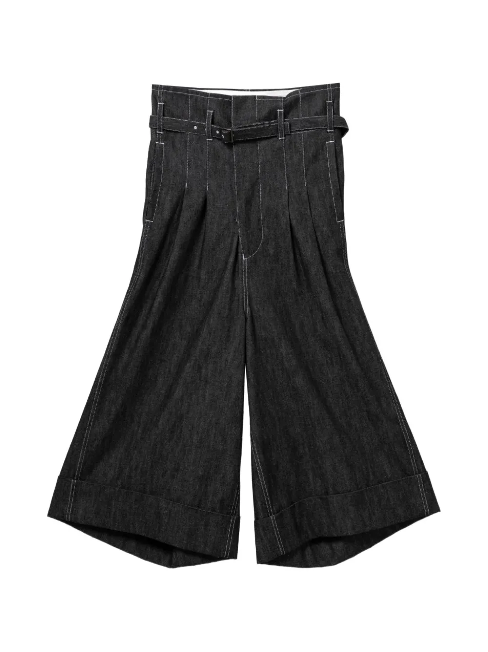 Junya Watanabe belted wide-leg jeans - Nero