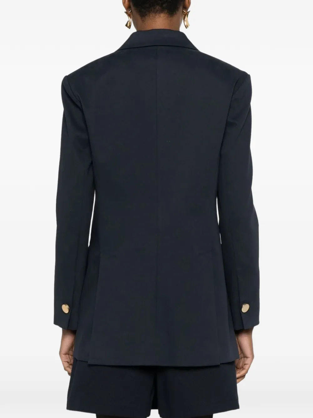 P.A.R.O.S.H. double-breasted peak-lapel blazer Blauw