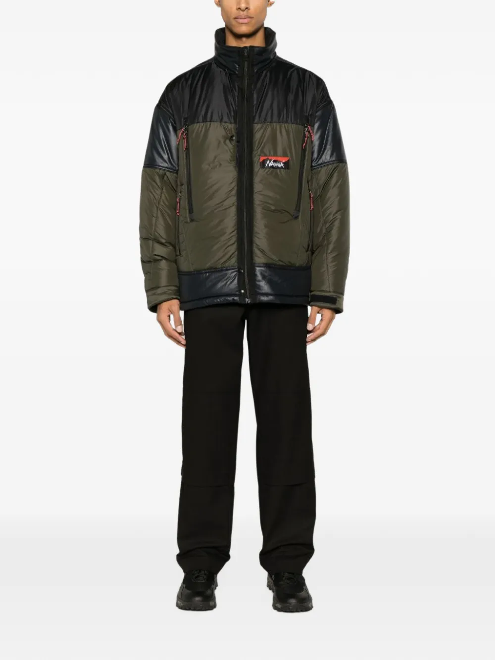 Junya Watanabe MAN x Nanga padded panelled jacket Zwart